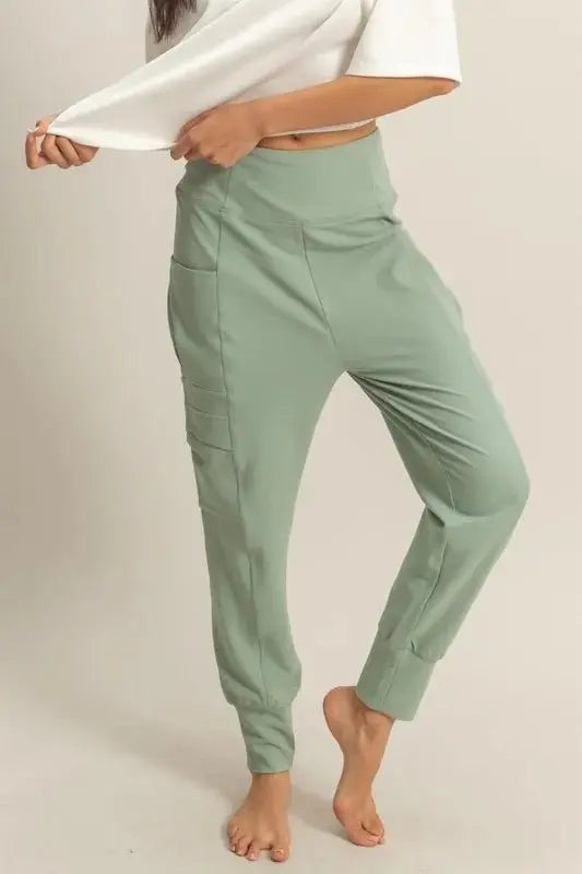 HYFVE High-Waist Pocket Detail Comfy Sweatpants for Women - Love Salve